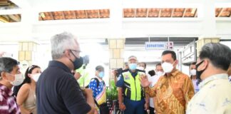 Rombongan pertama wisman Singapura