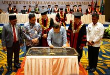 Jusuf Kalla Resmikan Kebun Raya Universitas Pahlawan Tuanku Tambusai