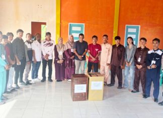 Penghitungan Suara Pemilihan Anggota BPD Desa Air Biru Berlangsung Kondusif 