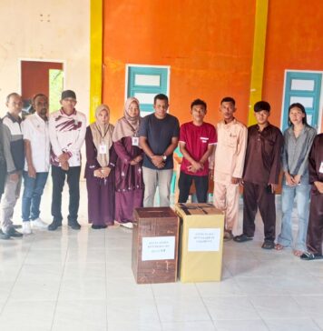 Penghitungan Suara Pemilihan Anggota BPD Desa Air Biru Berlangsung Kondusif 