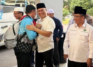 Bupati Anambas Sambut Kepulangan 46 Jamaah Haji