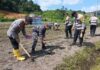 Polsek Jemaja Tanam Jagung di Lahan 5.000 Meter Persegi โ