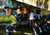 DLHK Pekanbaru Bersama BEM UNRI Goro Bersihkan Sungai Sail