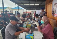 Polresta Tanjungpinang Berikan Layanan Kesehatan Gratis bagi Buruh Angkut