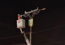 Jelang MTQ ke-44 Riau, Pemkab Kuansing Terangi Jalan Protokol