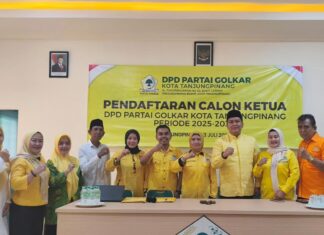 Didukung Empat Kecamatan, Fathir Daftar Balon Ketua DPD II Golkar Tanjungpinang