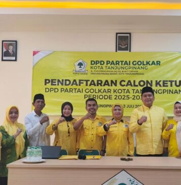 Didukung Empat Kecamatan, Fathir Daftar Balon Ketua DPD II Golkar Tanjungpinang