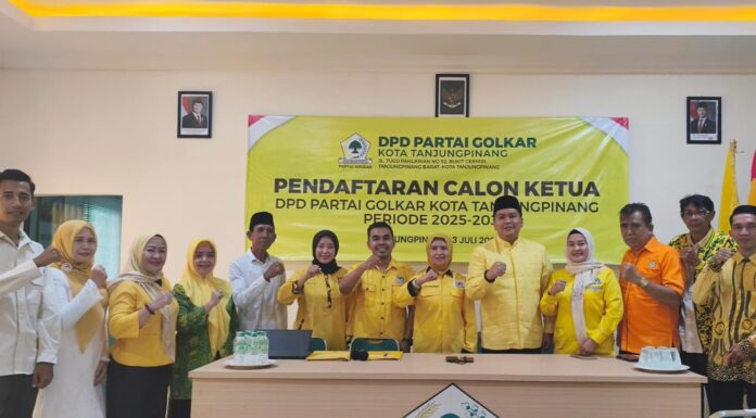 Didukung Empat Kecamatan, Fathir Daftar Balon Ketua DPD II Golkar Tanjungpinang