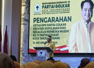 Musda VI Golkar Tanjungpinang, Ade Angga Tekankan Musyawarah Mufakat
