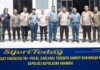 Danlanal Tarempa Sambut Kunjungan Kerja Kapolres Kepulauan Anambas 