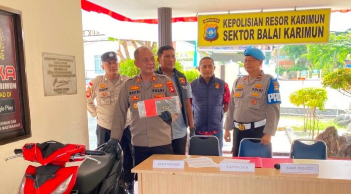 Polsek Balai Karimun Berhasil Ungkap Curanmor