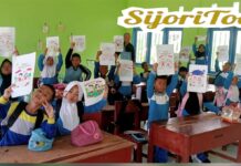 Hari Anak Nasional ke-42, SDN 009 Landak Lomba Menggambar dan Mewarnai 