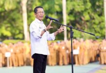 Amsakar Pimpin Apel Gabungan, Segerakan Program Prioritas