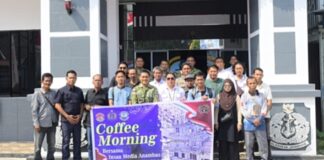 Lanal Tarempa Perkuat Sinergitas dan Kemitraan dengan Awak Media 