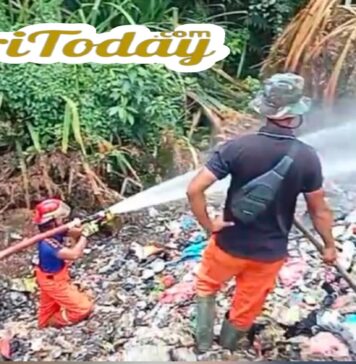 Lima Hari Terbakar, Effendi Pastikan Api di TPS Tarempa Selatan Padam 100 Persen 