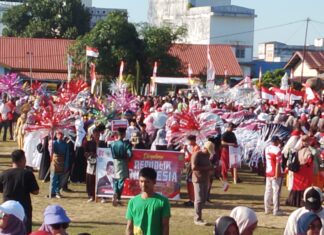 Pakaian Adat Meriahkan Pawai Pembangunan HUT ke-81 RI di Singkep