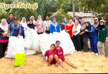 Yayasan Anambas Bersama Pemdes Kuala Maras Gotong-royong di Air Raya