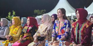 Sinta Aneng Memukau dengan Batik Pesona Bahari Anambas di Dekrafest 2026