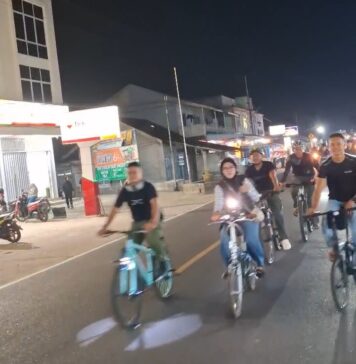 Singkep Cycling Community Gelar Gowes Malam Perdana