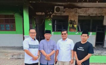 Wahyu Wahyudin dan Zainal Tinjau Ponpes An’Nimah Pasca Kebakaran
