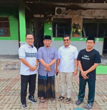 Wahyu Wahyudin dan Zainal Tinjau Ponpes An’Nimah Pasca Kebakaran