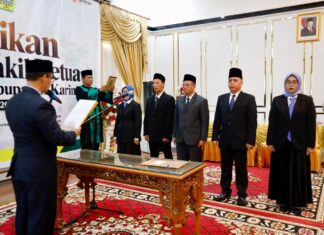 Bupati Karimun Lantik Pimpinan BAZNAS 2026–2031